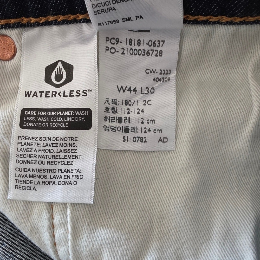 Levi's 541 Athletic Taper Jeans Mens 44x30 Dark Indigo NWT Stretch Premium - Picture 8 of 13
